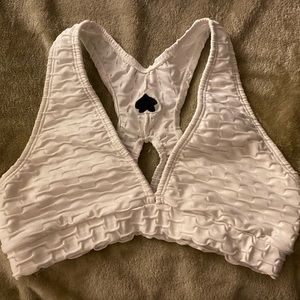 Booty By Brabants one size fits most Chrome Deep V Opal sports bra